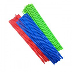 Палочки пластиковые для сахарной ваты, L=370мм, D=5мм (цветные)